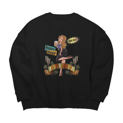 "GOLDEN CRAFT" Big Crew Neck Sweatshirt