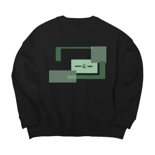 CYBER WINDOW GRN Big Crew Neck Sweatshirt