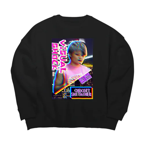 チョコット・シタイナー　デジタル Big Crew Neck Sweatshirt