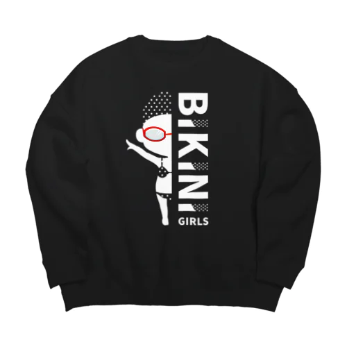 BIKINI GIRLS／ビキニガールズ　シルエットバージョン Big Crew Neck Sweatshirt