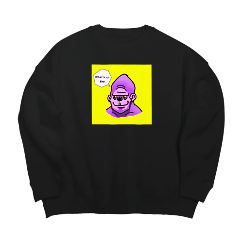 よぉブラザー調子どう！？ Big Crew Neck Sweatshirt