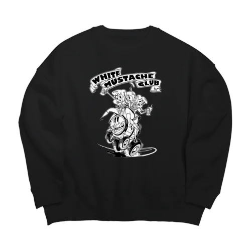 "WHITE MUSTACHE CLUB"(タイトルなし)) Big Crew Neck Sweatshirt