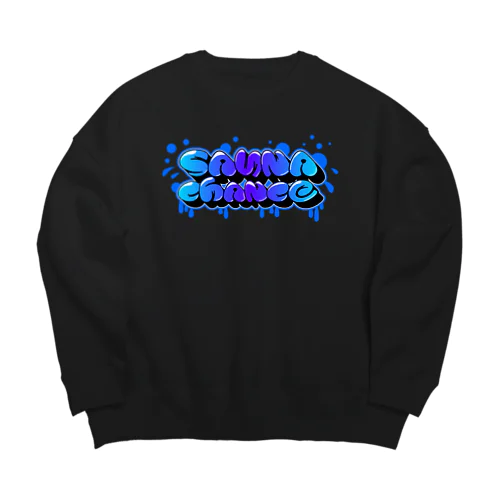 SAUNA CHANCE - GRAFFITI Big Crew Neck Sweatshirt