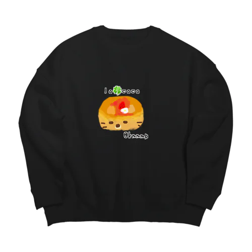 くまぱん　 lo🍀coco2022 Big Crew Neck Sweatshirt