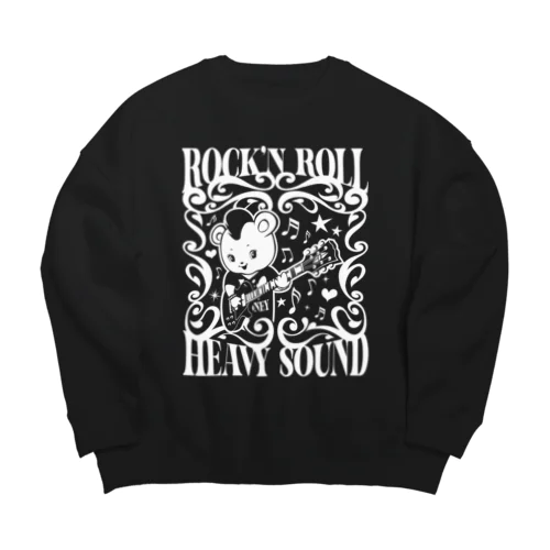 Rock'n Roll Heavy Sound Big Crew Neck Sweatshirt