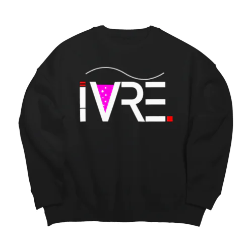 IVRE v2 white Big Crew Neck Sweatshirt