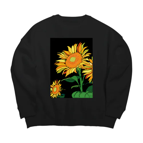 ひまわり2 Big Crew Neck Sweatshirt