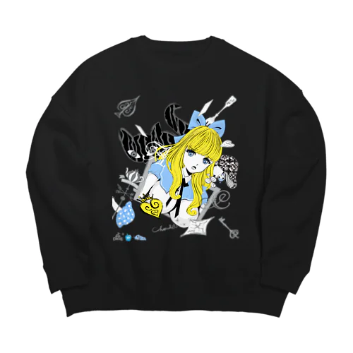 BABYFACE 深窓のあどけない令嬢 AかCのヴィネット Big Crew Neck Sweatshirt