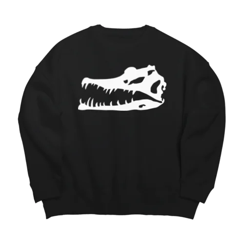 みんな大好きスピノサウルスの骨 Big Crew Neck Sweatshirt