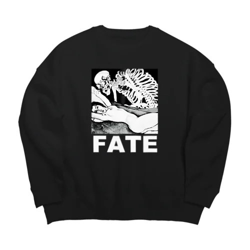 FATE(宿命）（白文字） Big Crew Neck Sweatshirt