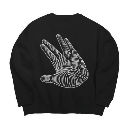 フローメイト左手 Big Crew Neck Sweatshirt