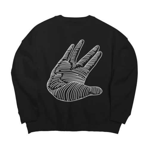 フローメイト右手 Big Crew Neck Sweatshirt