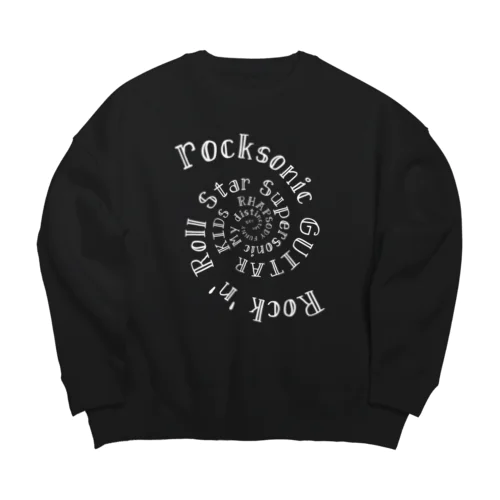 渦巻きLOGO（白Logo ver） Big Crew Neck Sweatshirt