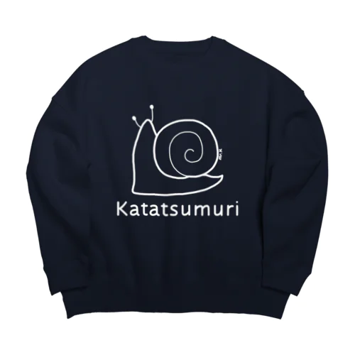 Katatsumuri (カタツムリ) 白デザイン ビッグシルエットスウェット