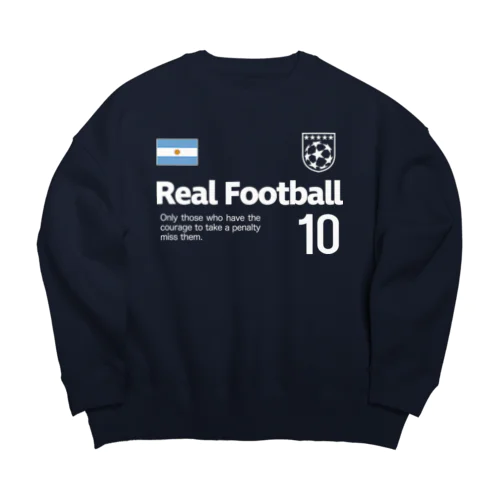 リアルフットボール アルゼンチン Big Crew Neck Sweatshirt