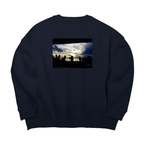 sea side twilight Big Crew Neck Sweatshirt