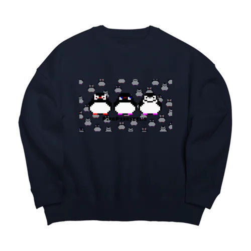 うっすらとつもる ピコピゴセリス Big Crew Neck Sweatshirt