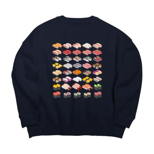 SUSHI_1B Big Crew Neck Sweatshirt