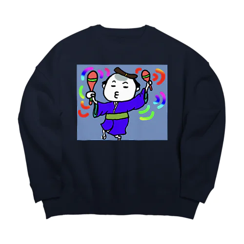 サムライちゃん★ユルユルダスシング！ Big Crew Neck Sweatshirt