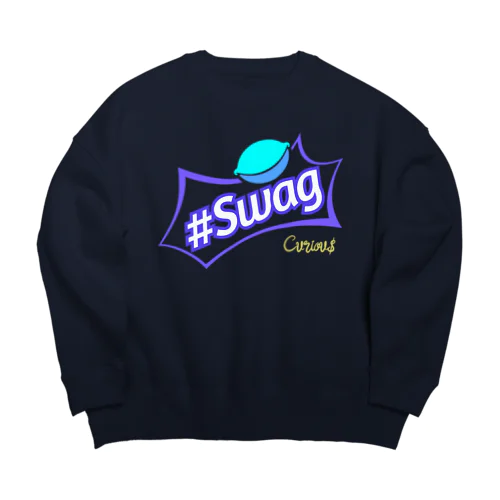 Purple Swag Big Crew Neck Sweatshirt