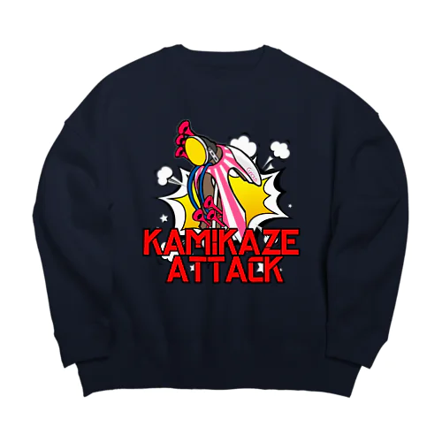 KAMIKAZE ATTACK!! Big Crew Neck Sweatshirt