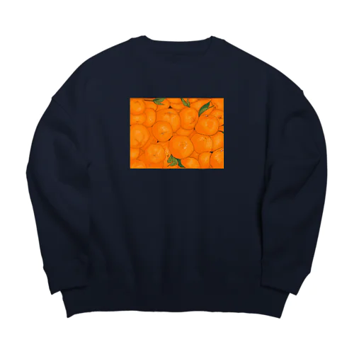 みかん🍊 Big Crew Neck Sweatshirt
