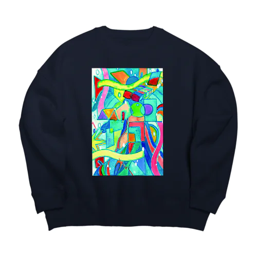 青の天使 Big Crew Neck Sweatshirt