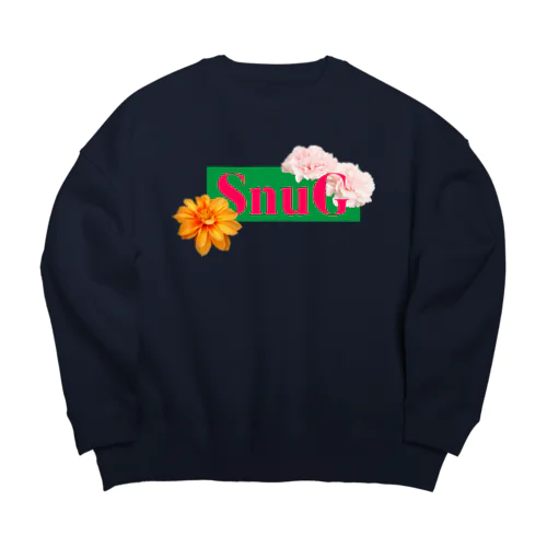 フラワーロゴ Big Crew Neck Sweatshirt