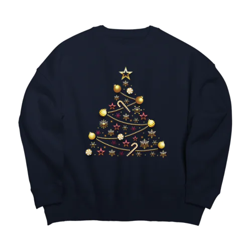 クリスマスツリー Big Crew Neck Sweatshirt