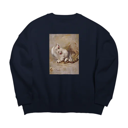 猫猫猫 Big Crew Neck Sweatshirt