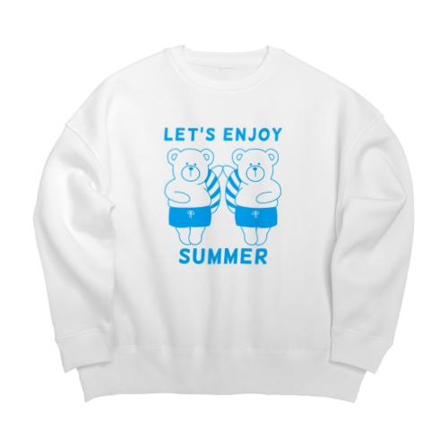 LET'S ENJOY SUMMER Big Crew Neck Sweatshirt