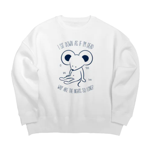 ねずみの夜 Big Crew Neck Sweatshirt