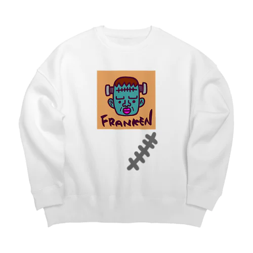 ゆるフランケン (縫い目付き) Big Crew Neck Sweatshirt