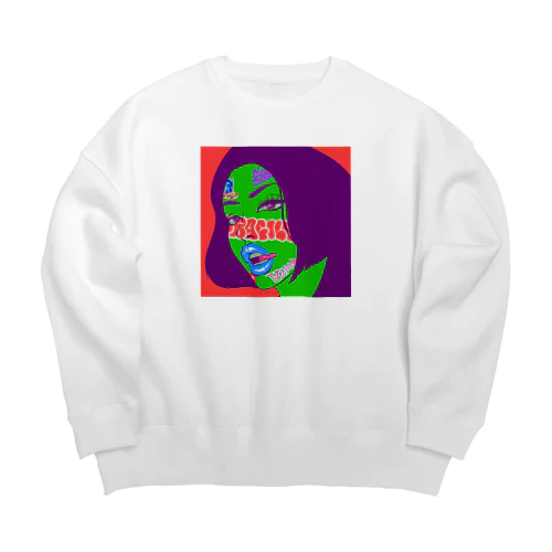 Wicked Face Big Crew Neck Sweatshirt