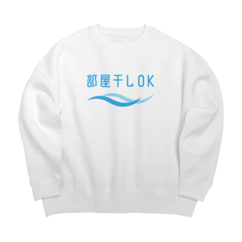 部屋干しOK Big Crew Neck Sweatshirt