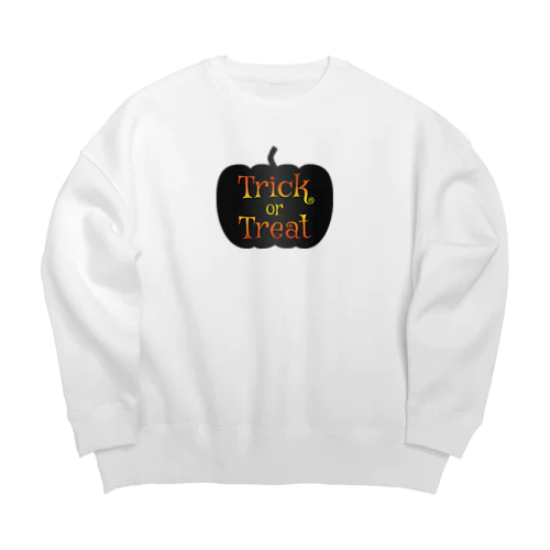 トリックオアトリートカボチャ Big Crew Neck Sweatshirt