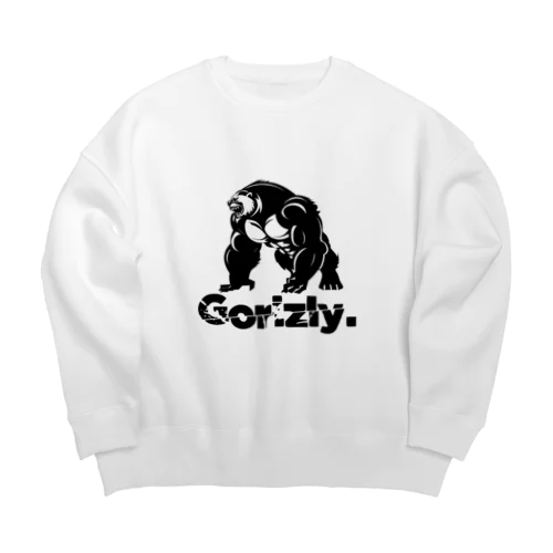 Gorizly_ロゴ Big #001(White) Big Crew Neck Sweatshirt