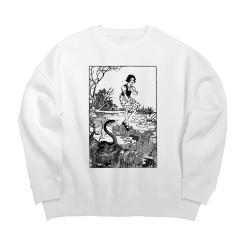 へびがいる！ Big Crew Neck Sweatshirt