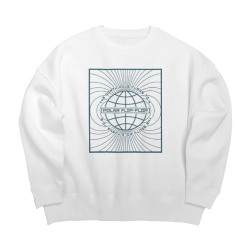 地磁気逆転 Big Crew Neck Sweatshirt