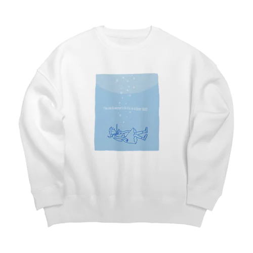 深い眠りの中で記憶の海を漂う。 Big Crew Neck Sweatshirt