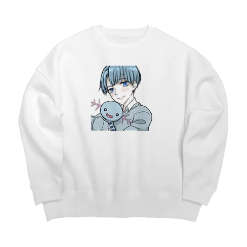 げちゅくんの日用品グッズ！ Big Crew Neck Sweatshirt