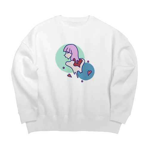 Meaty girl Big Crew Neck Sweatshirt