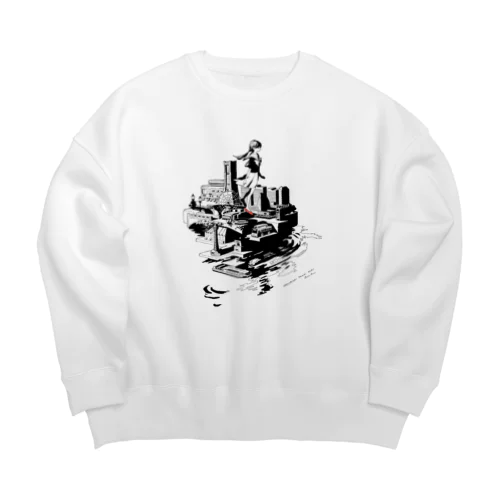 Sakuragi Town Big Crew Neck Sweatshirt