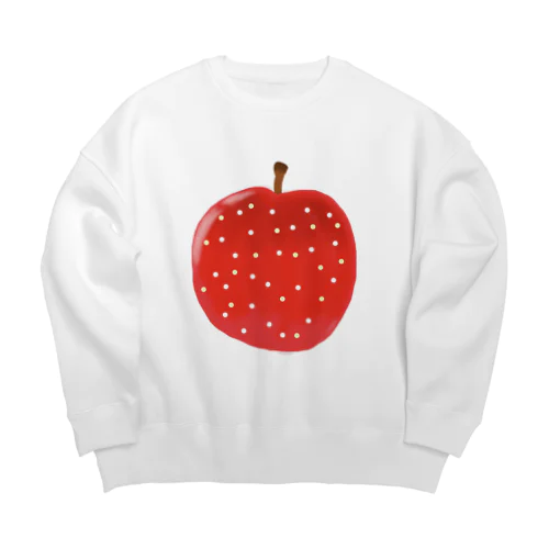 りんご 紅あかり Big Crew Neck Sweatshirt