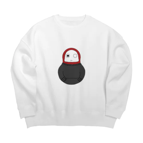 すうぇっとだるま Big Crew Neck Sweatshirt