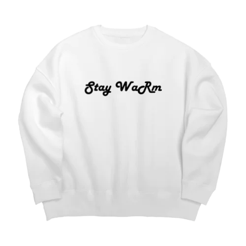 Stay Warm ロゴ Big Crew Neck Sweatshirt