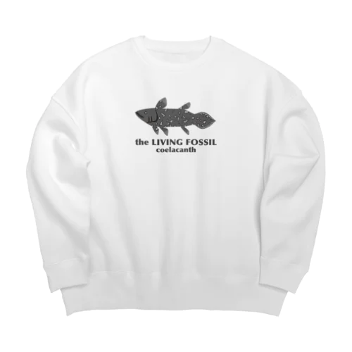 生きる化石（シーラカンス） Big Crew Neck Sweatshirt