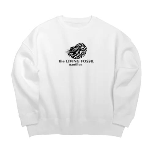 生きる化石（オウムガイ） Big Crew Neck Sweatshirt