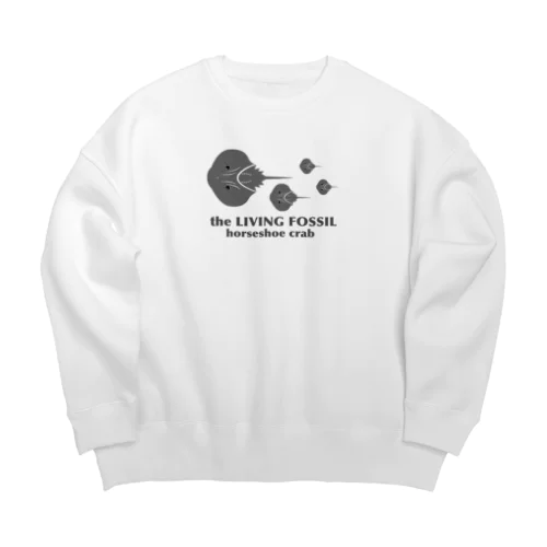 生きる化石（カブトガニ） Big Crew Neck Sweatshirt