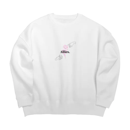 Allies. （アライズ） Big Crew Neck Sweatshirt